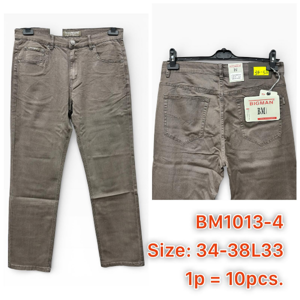 Spodnie męskie jeans Roz 34-38, 1 Kolor .Paczka 10 szt